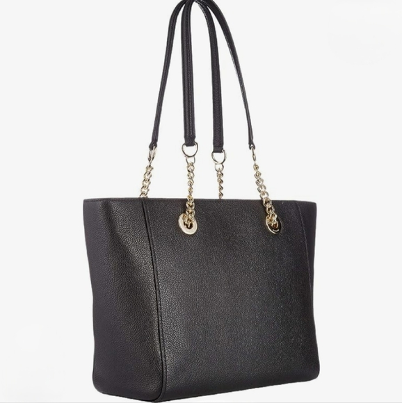 NWT Coach Pebbled Turnlock Chain Tote - Picture 3 of 10